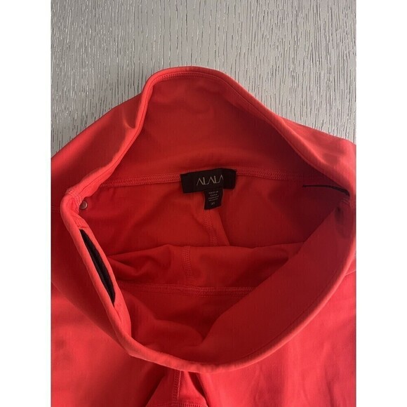 ALALA Vamp Cropped High Waisted Leggings Red Lava Size XS New Athletic Yoga - Picture 2 of 7